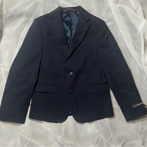 Michael Kors Boys Navy Wool Blend Blazer Size 6 Like New Dress Jacket